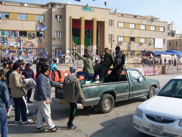 Libya Bengasi protestors