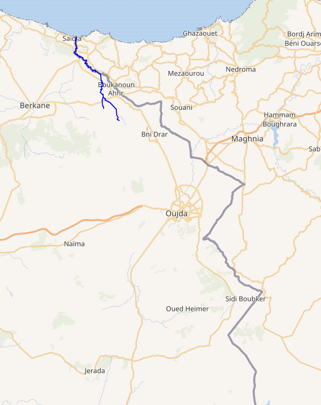 Grenzverlauf bei Oujda
