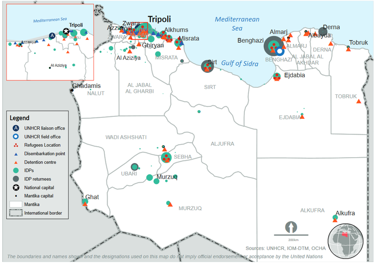 Libya Map UNHCR