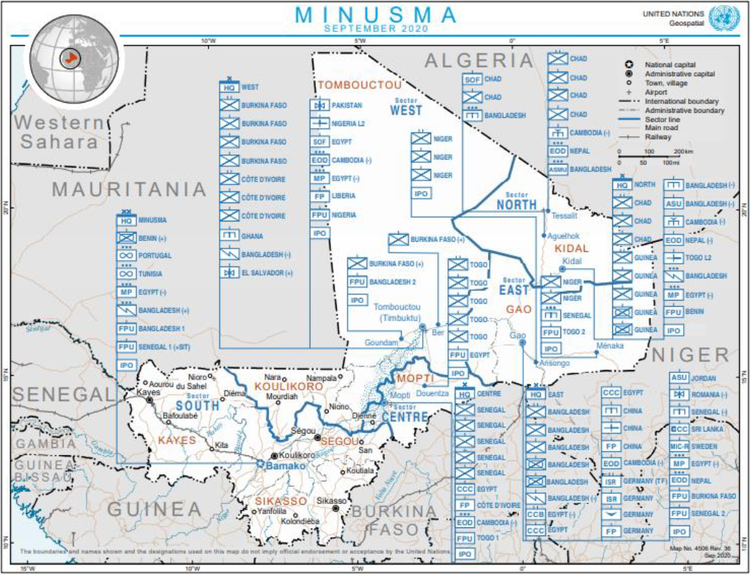 Minusma-Karte